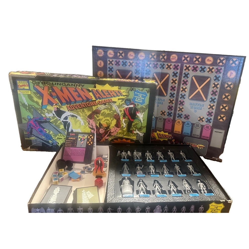 The Uncanny X-men Alert! Adventure Game 1992 Complete Set